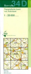 Topografische kaart / Wandelkaart 34D Borculo (Achterhoek)