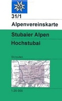 Ski kaart 31/1 Stubaier Alpen, Hochstubai | Alpenverein