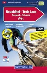 Fietskaart 08 Neuenburg - Drei Seen - Seeland - Freiburg | Kümmerly+Frey