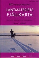 Wandelkaart BD03 Rensjön - Pulsujärvi Fjällkarta Topografische kaart Zweden | Lantmateriet