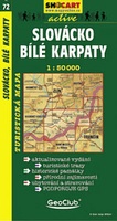 Shocart 72 SLOVÁCKO - BÍLÉ KARPATY - Grenze Slowakei - Weiße Karpaten   / Wandelkaart Tsjechie