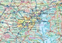 Stadsplattegrond - landkaart Manhattan en East Coast Oostkust  USA | ITMB