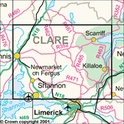 Wandelkaart Ierland 58 Clare, Limerick, Tipperary discovery | Ordnance Survey