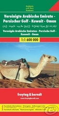 Landkaart - Wegenkaart - Autokaart  Verenigde Arabische Emiraten - Persische Golf - Koeweit - Oman | Freytag & Berndt