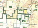 Wandelkaart - landkaart Arches National Park | Trails Illustrated maps - National Geographic