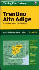 Wegenkaart - landkaart Trentino Alto Adige - Dolomieten fietskaart | Touring club Italiano TCI 1:200.000