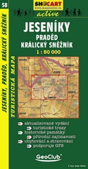 Shocart 58 JESENÍKY, Praděd, Králický Sněžník - Gesenke - Altvater - Gr. Schneeberg  / Wandelkaart Tsjechie