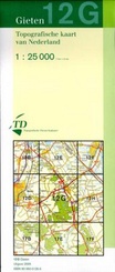 Topografische kaart  / Wandelkaart 12G Gieten
