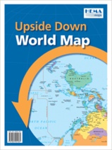 Wereldkaart Upside Down World Map in Envelope | Hema Maps