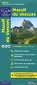 Wandelkaart - Fietskaart Massif du Vercors | IGN 75000