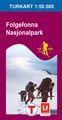 Wandelkaart 2663 Folgefonna-Nationalpark , topografische kaart Turkart Noorwegen | Statens - Ugland IT