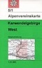 Alpenvereinskarte 5/1, Karwendelgebirge, westl. Blatt - wandelkaart Oostenrijk