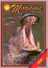Landkaart Moremi - Tourist Map of Moremi Game Reserve Botswana | Shell Veronica Roodt