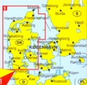 Landkaart - wegenkaart Jutland en Funen, Skagen, Arhus, Esbjerg Denemarken | Marco Polo
