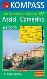 Wandelkaart 665 Assisi - Camerino | Kompass