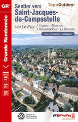 Grande Randonnee wandelgids GR 65 Figeac - Moissac  (Santiago de Compostela - Sint Jacobsroute) ref 652 | FFRP
