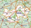 Wegenkaart - landkaart - autokaart 318 Loiret - Loir et Cher | Michelin Local