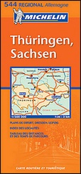 Wegenkaart - Landkaart 544 Thuringen - Sachsen | Michelin Regional