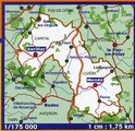 Wegenkaart - landkaart - autokaart 330 Cantal - Lozere (Cevennen) | Michelin Local