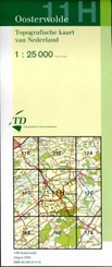 Topografische kaart / Wandelkaart 11H Oosterwolde