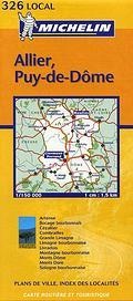 Wegenkaart - landkaart - autokaart 326 Allier - Puy de Dome (Auvergne) | Michelin Local