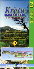 Wandelkaart - landkaart Kreta oost | Harms Verlag
