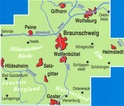 Fietskaart ADFC Regionalkarte Braunschweig und Umgebung | ADFC - BVA