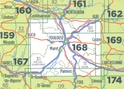 Wegenkaart - Landkaart 168 fietskaart Toulouse - Albi - Muret - Montauban - Pamiers | IGN