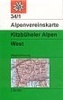 Alpenvereinskarte 34/1 Kitzbüheler Alpen, westl. Blatt - wandelkaart Oostenrijk