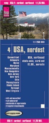Landkaart - wegenkaart USA 04. Noord-Oost  | Reise Know how