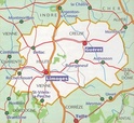 Wegenkaart - landkaart - autokaart 325 Creuse - Haute Vienne | Michelin Local