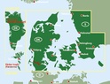 Landkaart - wegenkaart Denemarken - Groenland - Faroer | Freytag und Berndt