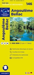 Wegenkaart - Landkaart 146 fietskaart Angoulemme - Bellac | IGN