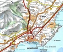 Landkaart - wegenkaart Costa Blanca 123 | Michelin