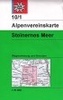 Alpenvereinskarte 10/1 Steinernes Meer - wandelkaart Oostenrijk