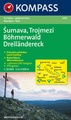 Wandelkaart WK 2081  Böhmerwald-Dreiländereck CZ/D | Kompass