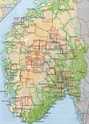 Wandelkaart 2523 Rondane Nord - noord, topografische kaart Turkart Noorwegen | Statens - Ugland IT