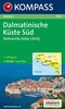Wandelkaart WK 2903  Dalmatinische Küste Süd Dubrovnik - Kotor - Ulcinj | Kompass