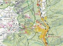 Dimap wandelkaart Carpathians' bend (five mountains) - Roemenie