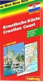 Wegenkaart  - Landkaart Kroatische Kust | Hallwag