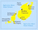 Wandelkaart 251 Paros - Antiparos | Kompass