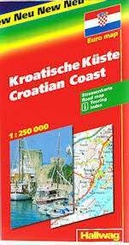 Wegenkaart  - Landkaart Kroatische Kust | Hallwag