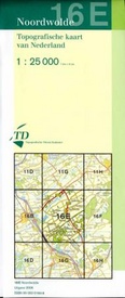 Topografische kaart / Wandelkaart 16E Noordwolde
