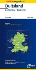 Wegenkaart - Landkaart Duitsland Zwitserland Oostenrijk | ANWB