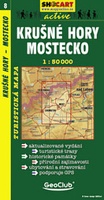 Shocart 08 KRUŠNÉ HORY, MOSTECKO - Erzgebirge - Brüx   / Wandelkaart Tsjechie