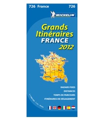 Wegenkaart - landkaart - autokaart Grands Itinéraires France - Frankrijk 2012 | Michelin 726
