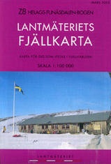 Wandelkaart Z8 Helags - Funäsdalen - Rogen Fjällkarta Topografische kaart Zweden | Lantmateriet