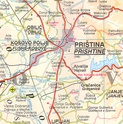 Wegenkaart landkaart Kosovo | ITMB