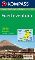 Wandelkaart - landkaart 240 Fuerteventura | Kompass