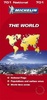 Landkaart - wegenkaart The world - Wereld, michelin 701 gevouwen versie | Michelin